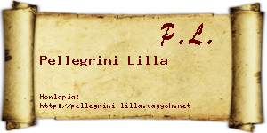 Pellegrini Lilla névjegykártya